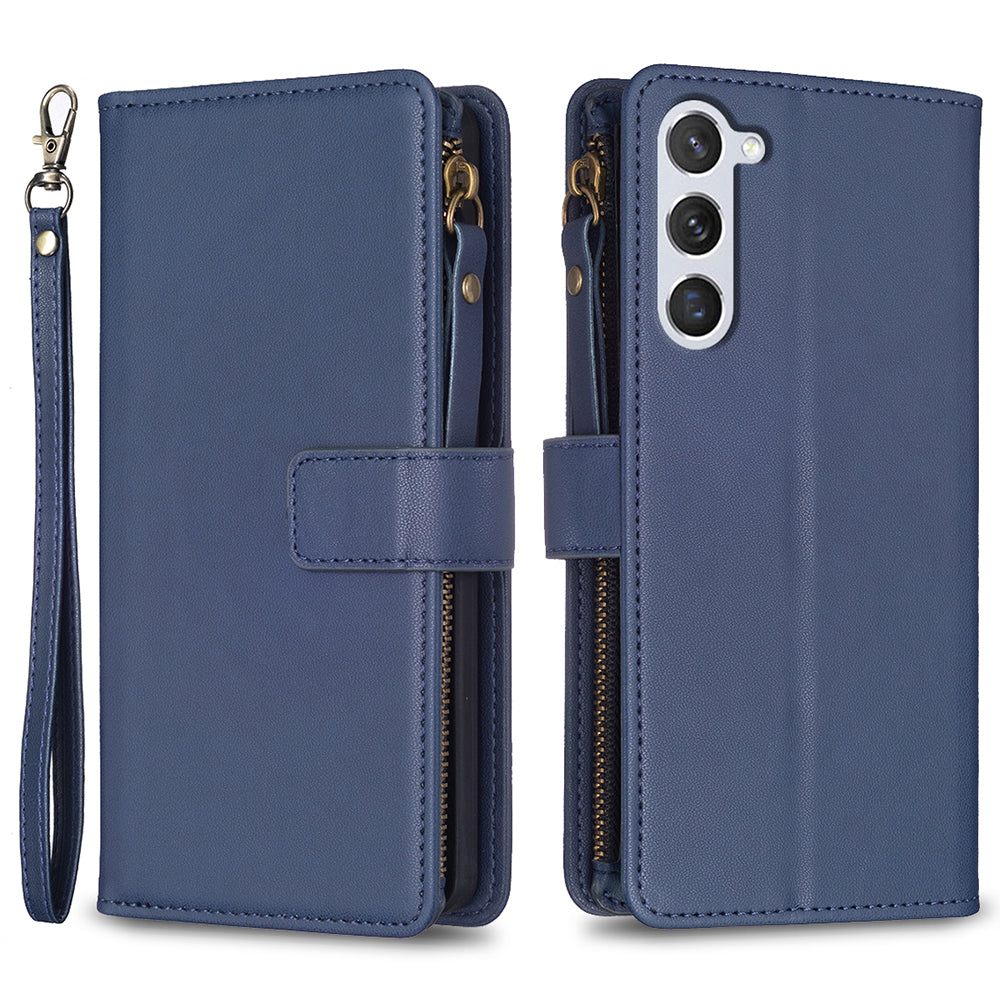 BF19 For Samsung Galaxy S23 Dustproof Phone Shell Zippered Phone Case PU Leather Wallet Stand Cover BF19 For Samsung Galaxy S23 Dustproof Phone Shell Zippered Phone Case PU Leather Wallet Stand Cover